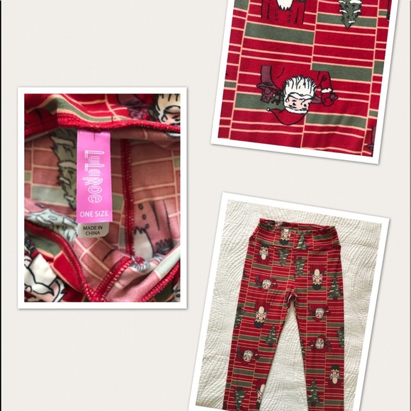 LulaRoe OS Christmas leggings - Picture 1 of 1